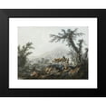 thumbnail image 2 of Jean-Baptiste Pillement 24x19 Black Modern Framed Museum Art Print Titled - Pastoral Landscape (1790), 2 of 5
