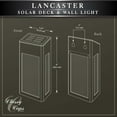 thumbnail image 4 of Classy Caps Black Aluminum Lancaster Deck & Wall Light - 2 Pk , Set of 2, 4 of 6