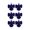 Blue, variant on Tree Ribbon Knot Ornaments Plush-Look Display Set of 6 Christmas Decoration Accents for Mantels Centerpieces Entry Areas by ZAXLVG