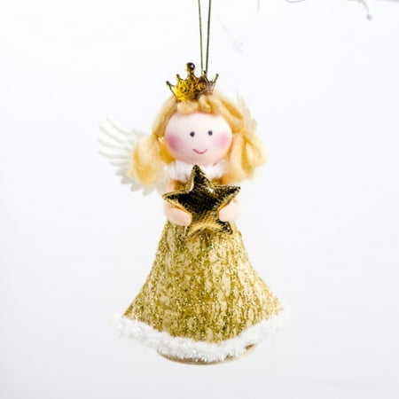

Pgeraug Angel doll Christmas Angel Doll Hanging Ornaments Xmas Tree Pendant Home Christmas Decoration Girl Birthday Party Decor Hangs C