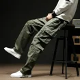 thumbnail image 3 of Pantalones de camuflaje multibolsillos de gran tamaño para hombre, pantalones cargo de camuflaje de alta calidad estilo Harajuku Emo con múltiples bolsillos y corte regular para hombre, 3 of 5