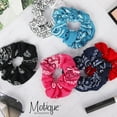 thumbnail image 3 of Motique Accessories Red Bandana Scrunchies Cotton Hair Bobble for Adult Women Perfect for Sleeping, 3 of 5