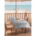 thumbnail image 2 of Outdoor Tablecloth with Umbrella Hole for Patio/Picnic/Party/Camping, Modern Black Grey Waterproof Table Cloth Rectangle Table Cover Washable, Abstract Ombre Geometric Morocco (60"x 84"), 2 of 8