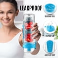 thumbnail image 4 of Zulay Kitchen Portable Water Bottle with Fruit Infuser 34 oz - Lake Blue, 4 of 7