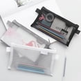 thumbnail image 5 of Bolsa de malla con cremallera, caja de lápices transparente, cosméticos, bolsa de almacenamiento de accesorios, 5 of 5