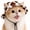 Brown, variant on Adjustable Pet Sun Bucket Hat with Ear Holes, Breathable Dog & Cat Bonnet for Summer Beach Outdoor Walks ,Orange, Small