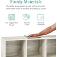 thumbnail image 6 of 6-Cube Storage Organizer, 11in Shelf Opening, Bookcase, Display Shelf, Customizable w/ 3 Removable Back Panels – Whitewash, 6 of 8
