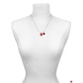 thumbnail image 3 of Delight Jewelry Acrylic Red "Puppy Love / Take a Walk" Heart Red Lucky Ladybug Necklace and Dangle Earrings Set, 3 of 6