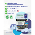 thumbnail image 3 of 2-Pack Value BUNDLE of Drain Field Cleaner Tablets by Dr Pooper. Clears Septic Tanks and Drain Fields of Tough Clogs, Scum, Sludge AND Eliminates Odors FAST - Aerobic & Anaerobic Systems, Just Flush, 3 of 8
