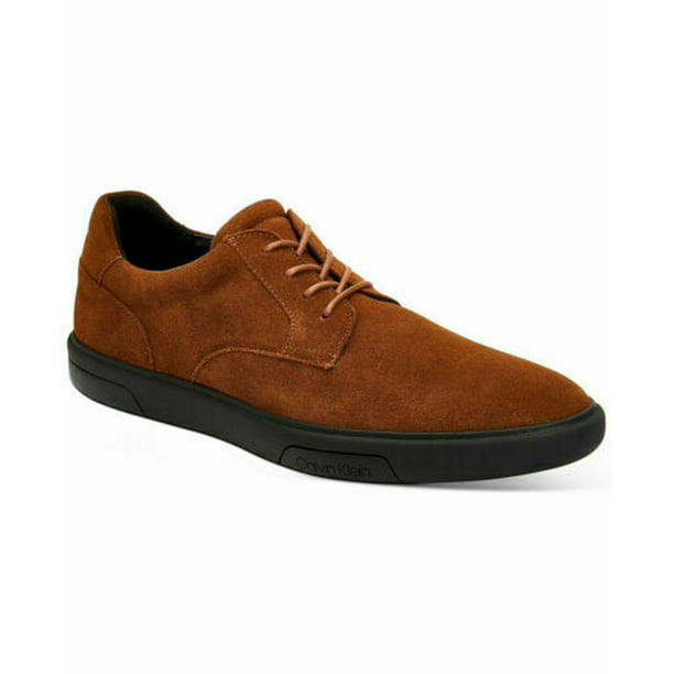 Calvin Klein Gleyber Casual Silky Suede Shoes 3 colors (9.5M,Rust) Walmart.com