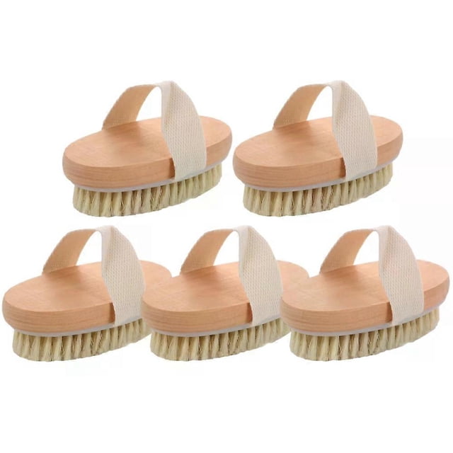 Dry Body Brushes Exfoliating Body Scrubbers Natural Bristles for Dry Skin Improve Circulation Stop Ingrown Hairs