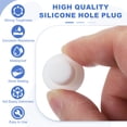 thumbnail image 3 of Uxcell 25 Pcs Tapón de Silicona en Forma de T, Diámetro 12.5 mm/0.49 Pulgadas, Tapón de Silicona Impermeable Reutilizable, Tapón de Sellado Sólido para Agujeros Redondos en Equipos de Tuberías, Blanco, 3 of 7