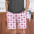thumbnail image 6 of Men's Pajama Shorts Bottoms with Pockets Soft Lightweight Lounge Sleep Wear Cherry on Gingham, 6 of 6