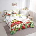 thumbnail image 3 of Feelyou Kawaii Frog Prince Bedding Comforter Set 7pcs, Mushroom Plant Botanical King Bedding Sets, Cute Cartoon Animal Reversible Bed Sheets, Ultra Soft Bedroom Decor, 3 of 7