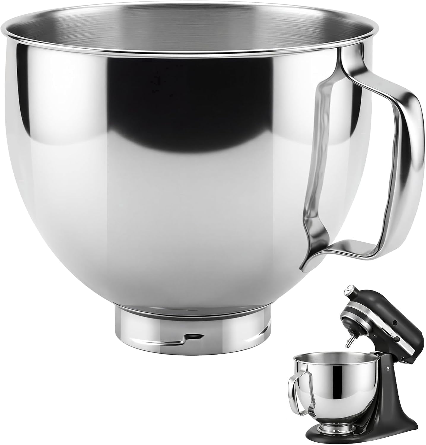 KitchenAid 5-Qt Tilt-Head Stainless Steel Bowl with Handle