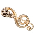 thumbnail image 2 of KAKOWELY Broche Microphone Broche Note de Musique Broche Étiquette de Mode Cadeau Musical pour Femmes, 1.57x"X0.59"X0.39 Pouces, 2 of 5