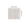 thumbnail image 3 of Short Curtains, Floral Embroidered Sheer Lace Short Curtain, White Lace Kitchen Curtain Valance, for Cafe Kitchen Doors And Windows, 3 of 6