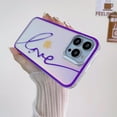 thumbnail image 5 of iPhone 14 Pro Max Bling Laser Case, Clear Mirror Phone Case with Love Pattern,Hard PC + Soft TPU Anti Scratch Shockproof Case Aesthetic Design for Women Girls Back Cover, Purple, 5 of 13