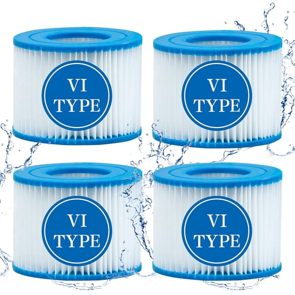 Type vi Filter and hot tub Filter Replacement for Coleman hot tub Filters, for Inflatable hot tub Filter (4 )