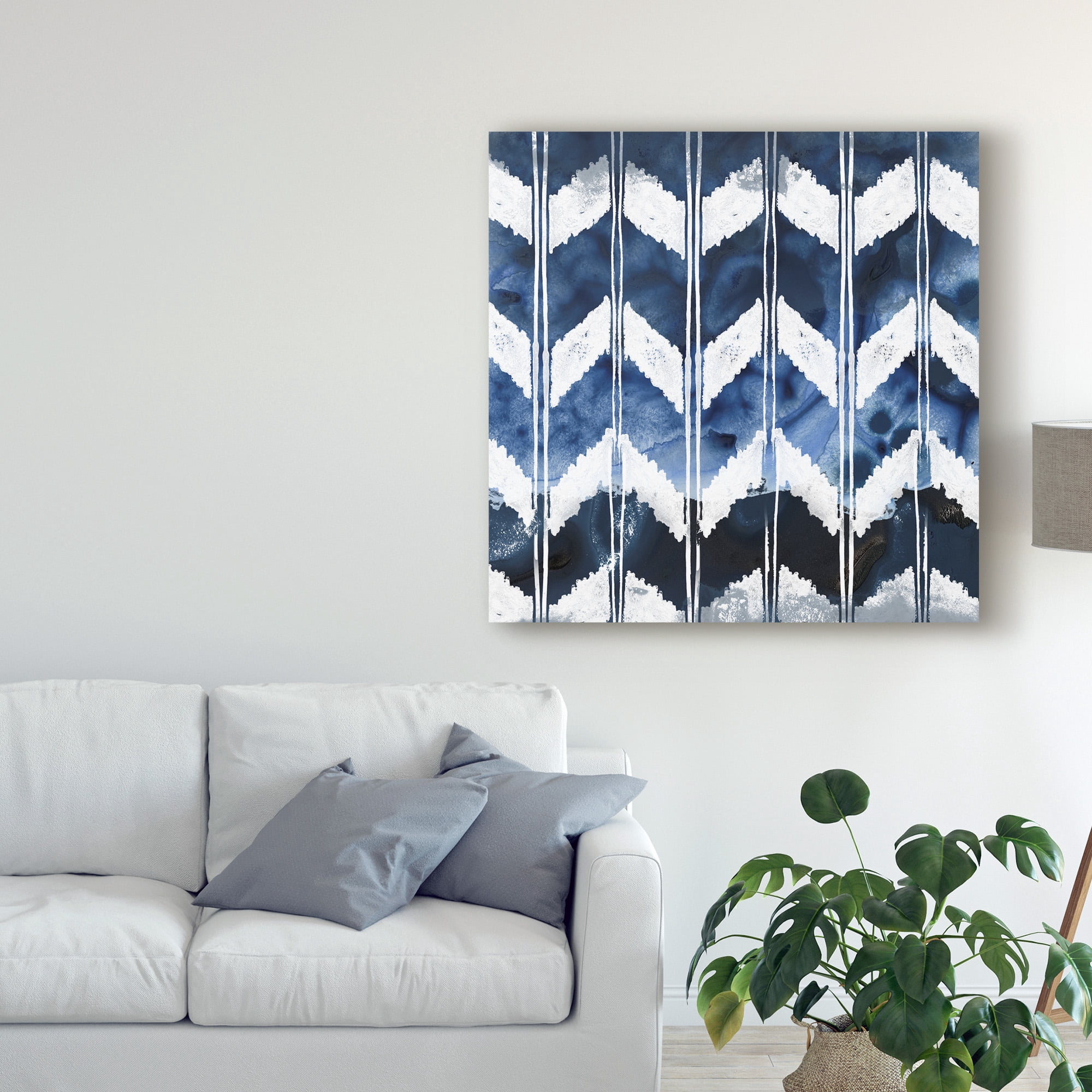 Trademark Fine Art 'Indigo Impression I' Canvas Art by June Erica Vess