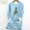 Light Blue, variant on asdoklhq Christmas Plus Size Fall Tops Women's Thick Fleece Sweatshirt Long Sleeve Print Velvet Warm Round Neck Underwear Black 2X