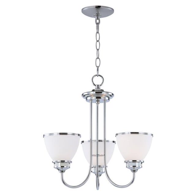 Maxim 21584SWPC Novus 3-Light Chandelier, Polished Chrome