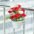 thumbnail image 3 of Bgsha 4pcs Round Flower Stand With Fence Hook Flower Pot Rack Hanging Flower Pot, 3 of 10