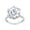 White, variant on 4.5 CT Six Prong 11 mm Lab Created Moissanite Diamond Solitaire Engagement Ring for Women in 14k White Gold Plated 925 Sterling Silver, Gift for Wedding, Engagement & Anniversary Certificate D-E, VVS1