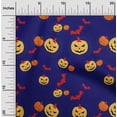 thumbnail image 2 of oneOone Cotton Poplin Blue Fabric Halloween Sewing Fabric By The Yard Printed Diy Clothing Sewing Supplies 56 Inch Wide, 2 of 4