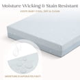 thumbnail image 6 of Delta Children Refresh 2-Stage Crib and Toddler Mattress - Breathable Cover and Core - Machine Washable - GREENGUARD Gold – Waterproof - Sustainably Sourced Core, Blue, 6 of 10