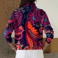 thumbnail image 5 of Dwralegc Elegant Retro Soft Triangle Neck Solid Color Sweater Top Cozy Solid Color Long Sleeve Knit Clothes Jumper Tops Cowl Neck Trendy Autumn and Winter Sweater Dark Purple M, 5 of 5