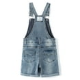thumbnail image 2 of KIDSCOOL SPACE Girls Shorts,Big Girls Stretchy Denim Slim Summer Shortalls,Light Blue,8-9 Years, 2 of 7