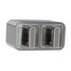 thumbnail image 1 of Caja de condimentos para montar en la pared, botes de especias con cucharas para pollo 2 Rejilla Gris, 1 of 7