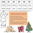 thumbnail image 2 of Botines para perros, botas para perros, botines cálidos para el invierno, forro polar grueso, zapatos de nieve para perros pequeños y gatos para clima frío, etiqueta 5 rosa, 2 of 5