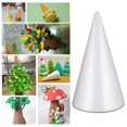 thumbnail image 2 of 30Pcs Christmas Tree Cone Shape DIY Foams Materials White Cone Shape for Children, 2 of 8