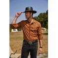 thumbnail image 3 of COOFANDY Cowboy Shirts for Men Long Sleeve Western Shirt Embroidered Button Up Shirts, 3 of 6