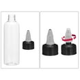 thumbnail image 4 of Botellas de compresión Uxcell de 6 piezas de 4 oz/60 ml, botellas de dispensación claras con tapas de rosca, plástico, 4 of 6