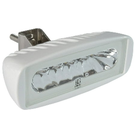 

6 White and Silver Contemporary Dual Colored LED Flood Light