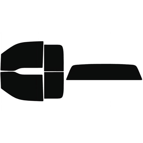 The Tint Effect Precut Window Tint Kit Compatible with Ford F-150 SuperCab Extended Cab Truck (2009-2014) (Full: with solid rear: 5%) Automotive Film