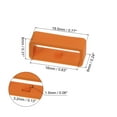 thumbnail image 2 of 6uds Reloj Correa Lazo Cierre Anillos 16mm Caucho Reloj Soporte Guardián Silicona para Reloj Correa, Naranja Roja, 2 of 6