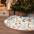 thumbnail image 6 of KLL Watercolor Floral Christmas Tree Skirt 48" ,Party Decorations Farmhouse for Christmas Decorations Holiday Party, 6 of 6