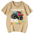 thumbnail image 3 of Hauts pour Filles Décontractés Imprimés Col Rond Manches Courtes T-Shirts Confortables pour Filles Vêtements Décontractés Légers Hauts d'Été pour Enfants, 3 of 5