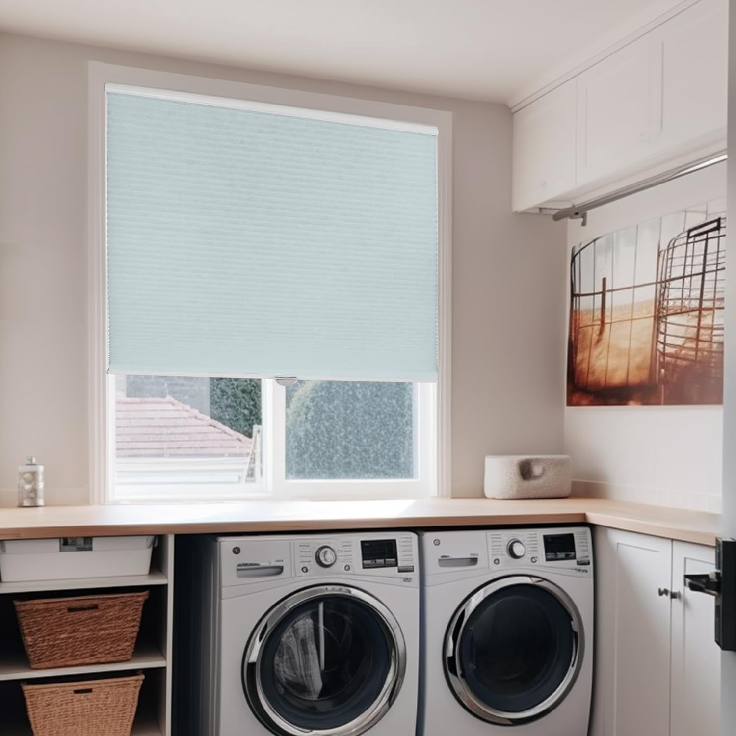 Chicology Cloud Cordless Light Filtering Cellular Shades 69.5 in. W x 48 in. L
