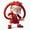 red Size Z1, variant on VVQ Resin Christmas White Beard Old Man Decoration, Home Garden Desktop Santa Claus Ornament, Santa Claus Figurine for Bookshelf Kitchen Holiday Decor 15cm, Red