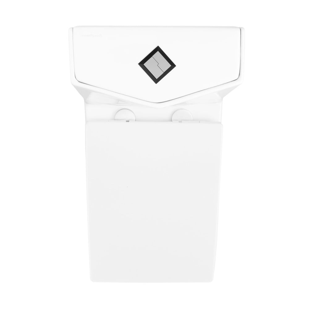 Brusque Einteilige Toilette Mit Doppelspülung – Quadratisches Design, Wassersparend, 1,1/1,6 Gpf