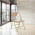thumbnail image 7 of Hampden Furnishings Bernadine Basics All Metal Folding Chair, Beige, 4 Pack, Ages 5 and up, 7 of 7