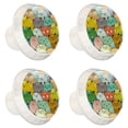 thumbnail image 1 of 4 Pcs Lovely Cats Knobs for Kitchen Cabinet Cupboard Dresser Bookcase Drawer Pulls Handles Round Home Decor, 1 of 1