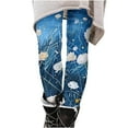 thumbnail image 7 of jjayotai Boho Floral Print Leggings for Women, Trendy Art Painting Beach Summer Fall Clothes Yoga Pants High Waisted Capri Trousers, 7 of 7