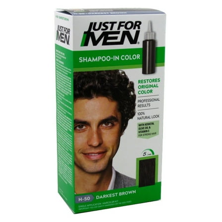 Just For Men Shampoo In #H-50 Haircolor Darkest Brown (Pack of 2)