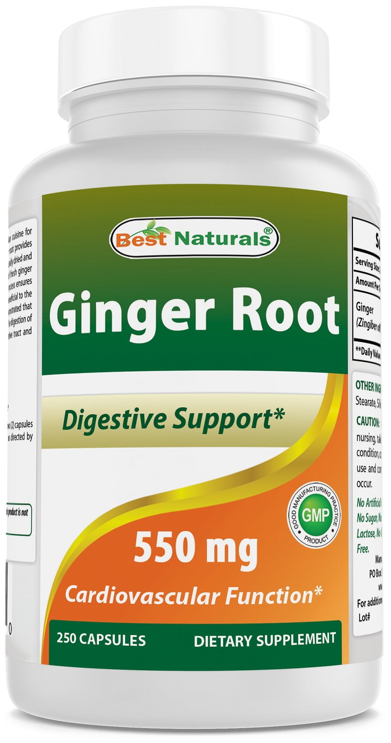 Best Naturals Ginger Root 550 mg 250 Capsules
